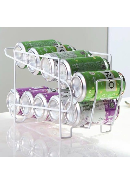 bira Içecek Soda Dağıtıcı Retro Mutfak Rulo Kağıt Aksesuar Buzdolabı Katmanı Çift Bira Organizatör | Depolama Tutucular Raflar (Yurt Dışından) fırsatları