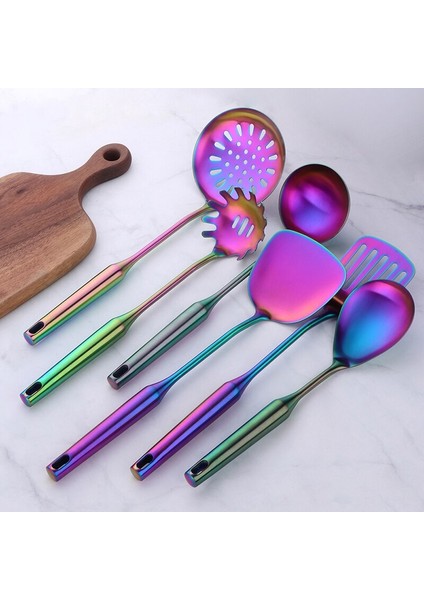 1 Adet Paslanmaz Çelik Tencere Seti Mutfak Kürek Balık Turner Çorba Kaşık Pasta Sunucu Süzgeç Pişirme Araçları Gereçler Mutfak Eşyaları | Pişirme Aracı Setleri (Yurt Dışından)