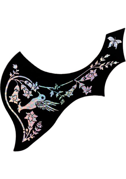 2x Kendinden Yapışkanlı Pickguard Plaka Gümüş 41 Inç Halk Gitar Aksesuar Gümüş Çiçek Için( Yurt Dışından)