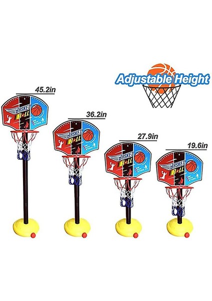 Sanlindoubackdrop Basketbol Hoop Raf Eğitici Çocuklar Çocuk Oyuncakları Oyuncak Topları Açık Kapalı Eğlenceli Spor Standı Kumaş Net Gol (Yurt Dışından)