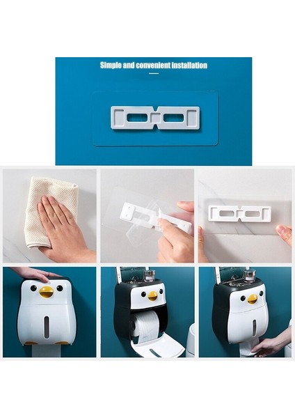 duvara Monte Doku Kutusu Tutucu Mutfak Kağıt Tutucu Banyo Doku Dispenseri Mutfak Kağıt Havlu Dağıtıcı Tuvalet Kağıdı Tutucu | Doku Kutuları (Yurt Dışından)