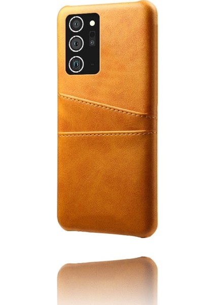 Galaxy Note 20 Ultra / 20 Ultra 5g Için Çift Kart Yuvalı Pu Deri + Pc Telefon Kılıfı (Yurt Dışından)