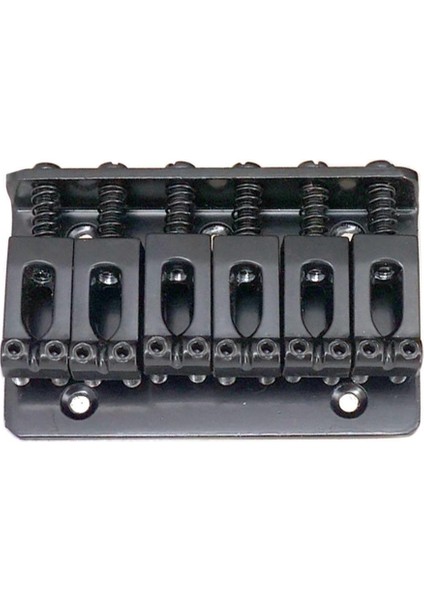 65MM 6 Eyer Dizeleri Set Elektro Gitar Köprüsü ile Vidalar Anahtarı Siyah( Yurt Dışından)