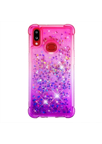 Galaxy A10S Için Gradyan Renkli Parıltılı Dört Köşe Korumalı Tpu Telefon Kılıfı (Yurt Dışından) fiyatları