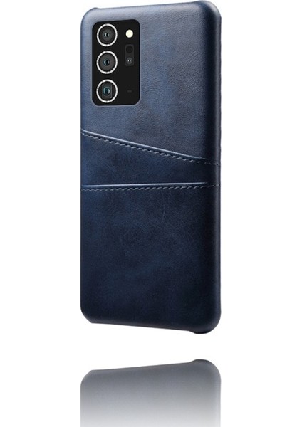 Galaxy Note 20 Ultra / 20 Ultra 5g Için Çift Kart Yuvalı Pu Deri + Pc Telefon Kılıfı (Yurt Dışından)