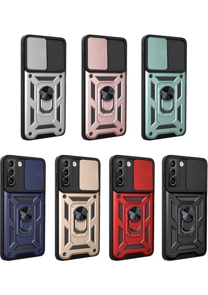 Galaxy S22 5g Için Sert Pc + Tpu Kamera Korumalı Destek Halkalı Telefon Kılıfı (Yurt Dışından) fiyatları