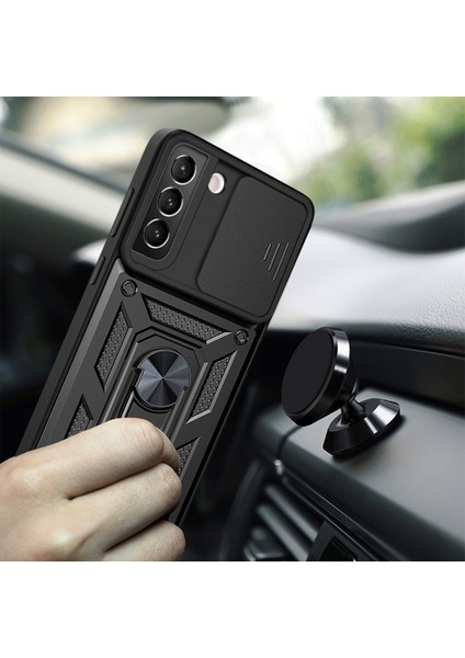 Galaxy S22 5g Için Sert Pc + Tpu Kamera Korumalı Destek Halkalı Telefon Kılıfı (Yurt Dışından) indirimleri