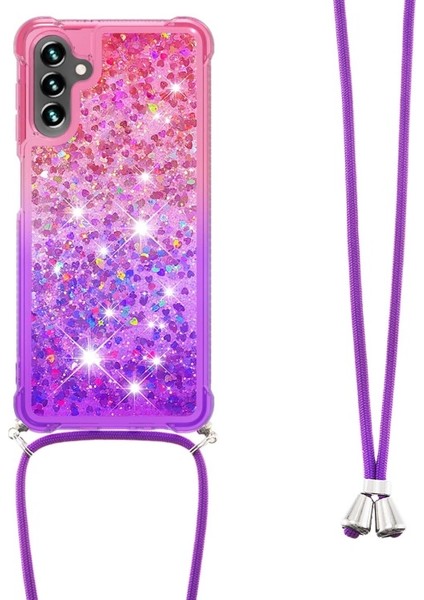 Galaxy A13 5g Için Quicksand Gradyan Renkli Parıltılı Kordonlu Tpu Telefon Kılıfı (Yurt Dışından) modelleri