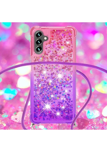 Galaxy A13 5g Için Quicksand Gradyan Renkli Parıltılı Kordonlu Tpu Telefon Kılıfı (Yurt Dışından) fırsatları