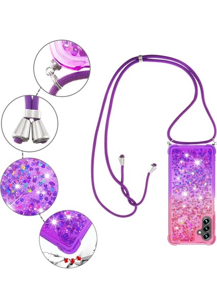 Galaxy A13 5g Için Quicksand Gradyan Renkli Parıltılı Kordonlu Tpu Telefon Kılıfı (Yurt Dışından) indirimleri