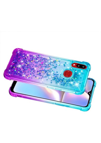 Galaxy A10S Için Gradyan Renkli Parıltılı Dört Köşe Korumalı Tpu Telefon Kılıfı (Yurt Dışından) indirimleri