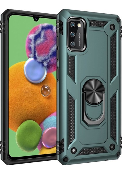 Galaxy A41 Için Hibrit Pc + Tpu Tutma Halkalı Telefon Kılıfı (Yurt Dışından)