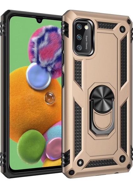 Galaxy A41 Için Hibrit Pc + Tpu Tutma Halkalı Telefon Kılıfı (Yurt Dışından)