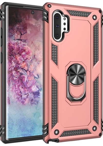 Galaxy Note 10 Plus / Note 10 Plus 5g Için Hibrit Pc + Tpu Tutma Halkalı Telefon Kılıfı (Yurt Dışından)