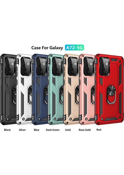 Galaxy A72 5g Için Hibrit Pc + Tpu Tutma Halkalı Telefon Kılıfı (Yurt Dışından) indirimleri