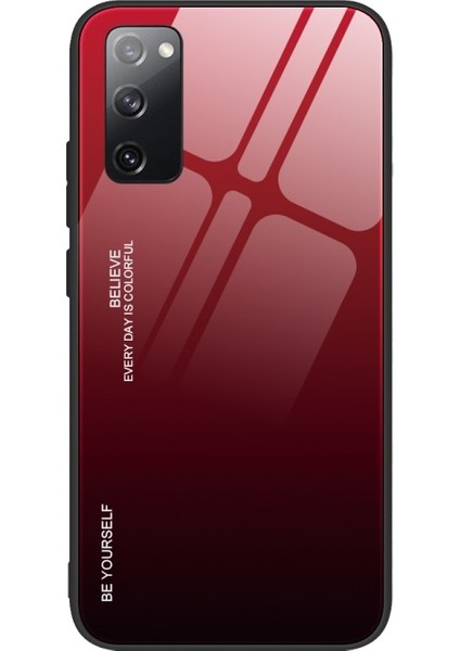 Galaxy S20 Fe / S20 Fan Edition / S20 Fe 5g / S20 Fan Edition 5g Için Gradyan Renkli Temperli Cam + Tpu Telefon Kılıfı (Yurt Dışından)