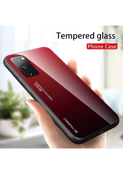 Galaxy S20 Fe / S20 Fan Edition / S20 Fe 5g / S20 Fan Edition 5g Için Gradyan Renkli Temperli Cam + Tpu Telefon Kılıfı (Yurt Dışından) modelleri