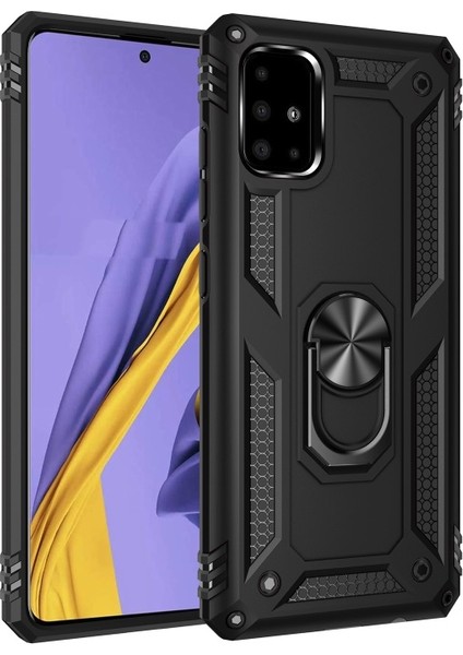 Galaxy A51 Için Hibrit Pc + Tpu Tutma Halkalı Telefon Kılıfı (Yurt Dışından)