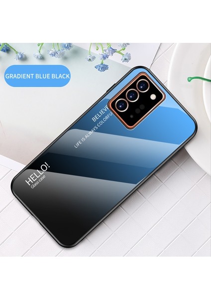 Galaxy Note 20 Ultra Için Gradyan Renkli Temperli Cam + Pc + Tpu Telefon Kılıfı (Yurt Dışından) fiyatları