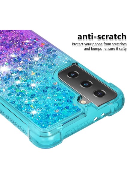 Galaxy S21 + 5g Için Gradyan Renkli Parıltılı Dört Köşe Korumalı Tpu Telefon Kılıfı (Yurt Dışından) fırsatları