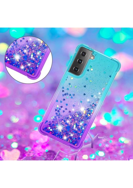 Galaxy S21 + 5g Için Gradyan Renkli Parıltılı Dört Köşe Korumalı Tpu Telefon Kılıfı (Yurt Dışından) indirimleri