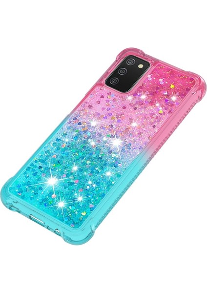 Galaxy A03S Için Gradyan Renkli Parıltılı Dört Köşe Korumalı Kordonlu Tpu Telefon Kılıfı (Yurt Dışından) indirimleri