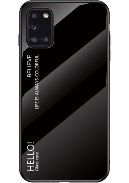 Galaxy A31 Için Gradyan Renkli Temperli Cam + Pc + Tpu Telefon Kılıfı (Yurt Dışından)