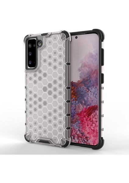 Galaxy S21 5g Için Bal Peteği Desenli Şok Geçirmez Tpu + Pc Telefon Kılıfı (Yurt Dışından)