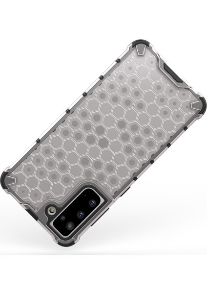 Galaxy S21 5g Için Bal Peteği Desenli Şok Geçirmez Tpu + Pc Telefon Kılıfı (Yurt Dışından) modelleri