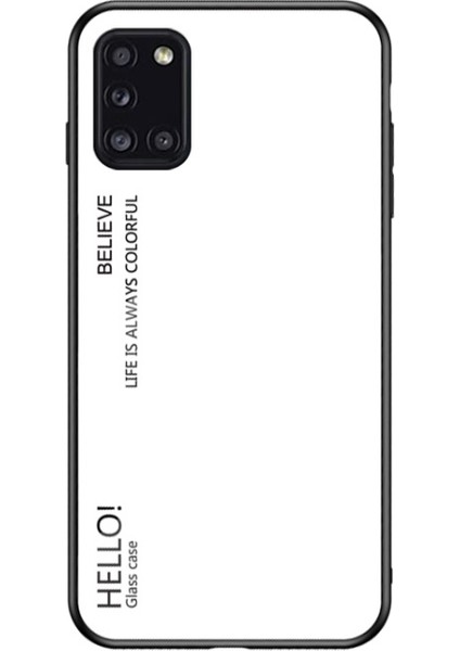 Galaxy A31 Için Gradyan Renkli Temperli Cam + Pc + Tpu Telefon Kılıfı (Yurt Dışından)