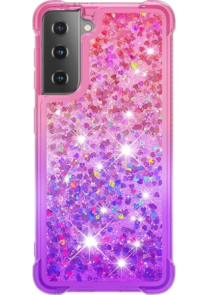 Galaxy S21 + 5g Için Gradyan Renkli Parıltılı Dört Köşe Korumalı Tpu Telefon Kılıfı (Yurt Dışından) fiyatları