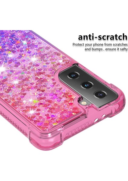 Galaxy S21 + 5g Için Gradyan Renkli Parıltılı Dört Köşe Korumalı Tpu Telefon Kılıfı (Yurt Dışından) fırsatları