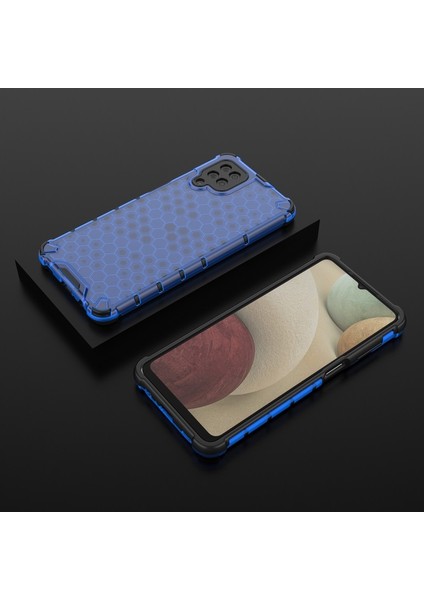 Galaxy A12 Için Bal Peteği Tasarımlı Şok Geçirmez Tpu + Pc Hibrid Telefon Kılıfı (Yurt Dışından) modelleri