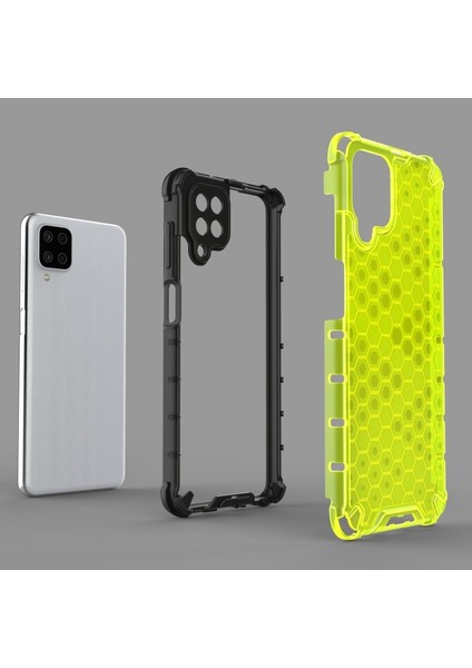 Galaxy A12 Için Bal Peteği Tasarımlı Şok Geçirmez Tpu + Pc Hibrid Telefon Kılıfı (Yurt Dışından) fiyatları