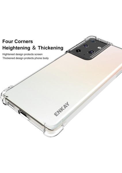 Galaxy S21 Ultra 5g Için 4 Köşe Korumalı Darbeye Dayanıklı Tpu Telefon Kılıfı (Yurt Dışından) fiyatları