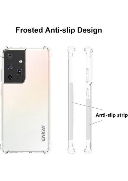 Galaxy S21 Ultra 5g Için 4 Köşe Korumalı Darbeye Dayanıklı Tpu Telefon Kılıfı (Yurt Dışından) fırsatları