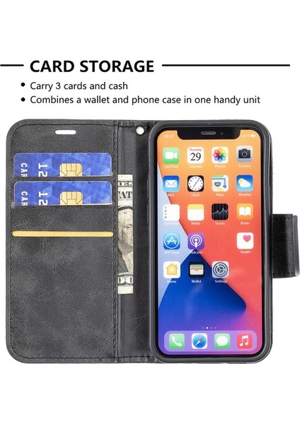Apple iPhone 13 Mini 5.4 Inç Uyumlu Deri Cüzdan Telefon Kılıfı - Gri(Yurt Dışından) indirimleri