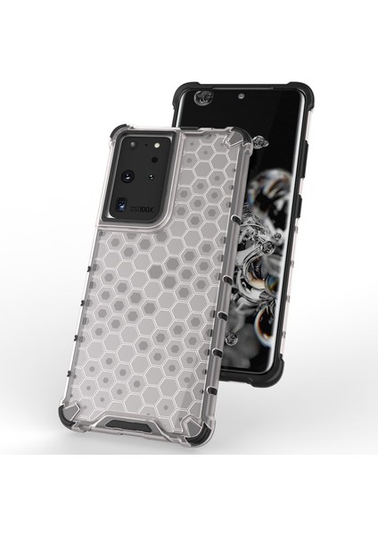 Galaxy S21 Ultra 5g Için Bal Peteği Desenli Şok Geçirmez Tpu + Pc Telefon Kılıfı (Yurt Dışından) fırsatları