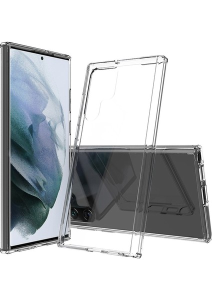 Galaxy S22 Ultra 5g Için Sert Akrilik Arka + Tpu Tampon Darbeye Dayanıklı Telefon Kılıfı (Yurt Dışından)