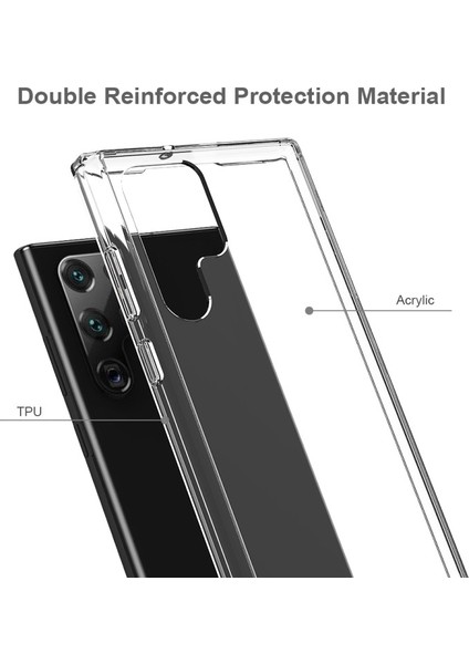 Galaxy S22 Ultra 5g Için Sert Akrilik Arka + Tpu Tampon Darbeye Dayanıklı Telefon Kılıfı (Yurt Dışından) fiyatları