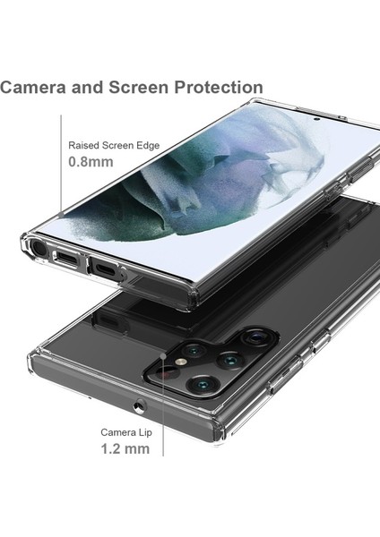 Galaxy S22 Ultra 5g Için Sert Akrilik Arka + Tpu Tampon Darbeye Dayanıklı Telefon Kılıfı (Yurt Dışından) modelleri