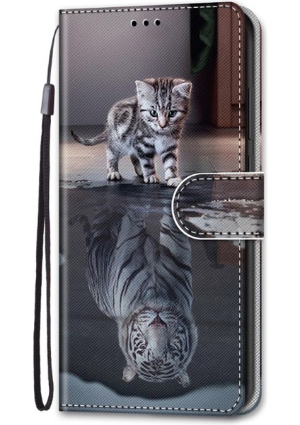 Apple iPhone 13 Pro 6.1 Inç Uyumlu Desen Baskı Deri Cüzdan Telefon Kılıfı - Çok Renkli Oto-Onay