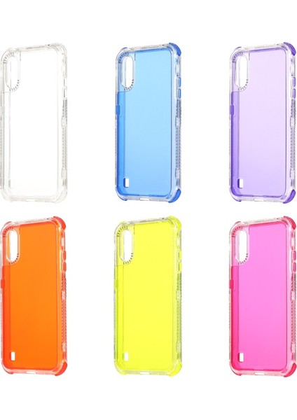Galaxy A01 Için Sert Pc + Tpu Koruyucu Telefon Kılıfı