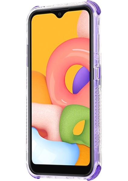 Galaxy A01 Için Sert Pc + Tpu Koruyucu Telefon Kılıfı