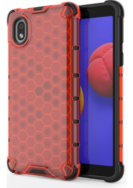 Galaxy A01 Core Için Bal Peteği Desenli Şok Geçirmez Tpu + Pc Telefon Kılıfı fiyatları