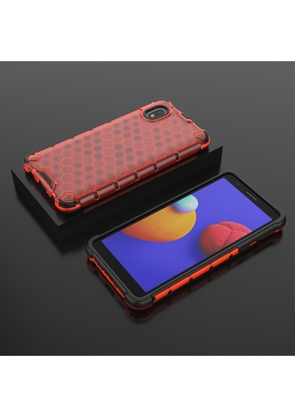Galaxy A01 Core Için Bal Peteği Desenli Şok Geçirmez Tpu + Pc Telefon Kılıfı fırsatları