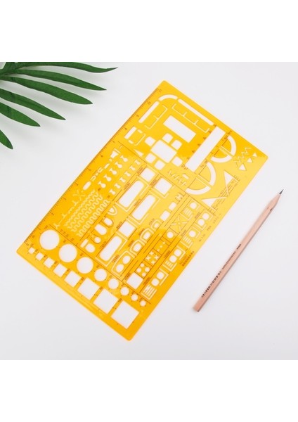 2 Adet Mobilya Inşaat Şablon Cetvel -Sarı (Yurt Dışından) fiyatları