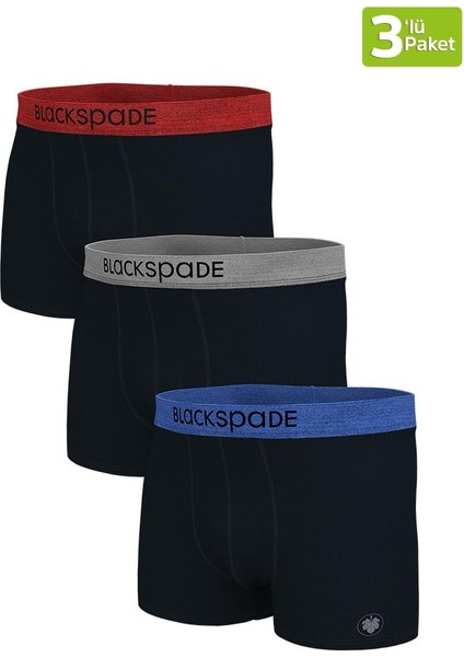 Modern Basic 3'lü Siyah-306 Boxer 9471