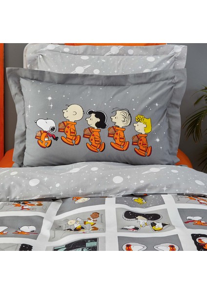 by Karaca Home Snoopy Space Tek Kişilik %100 Pamuk Nevresim Takımı modelleri