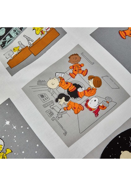 by Karaca Home Snoopy Space Tek Kişilik %100 Pamuk Nevresim Takımı fırsatları